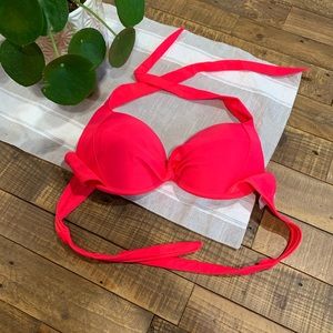 Hot Pink Push-up Bikini Top